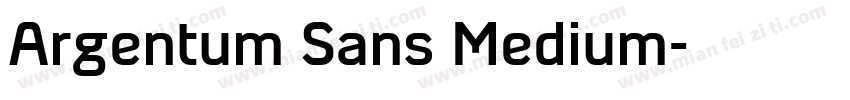 Argentum Sans Medium字体转换